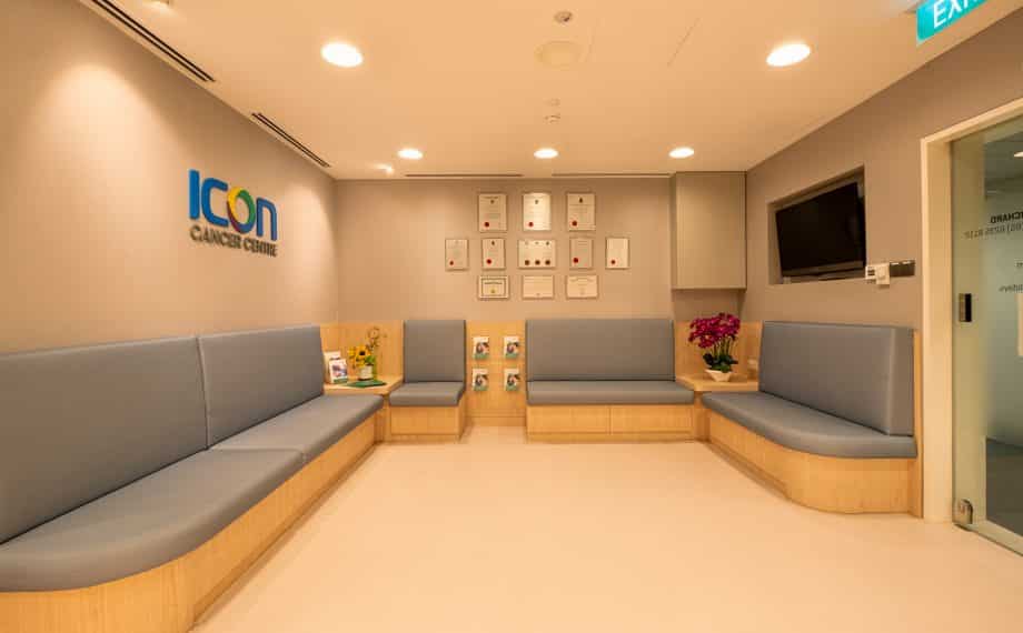 Icon Cancer Centre Mount Elizabeth Orchard waiting area