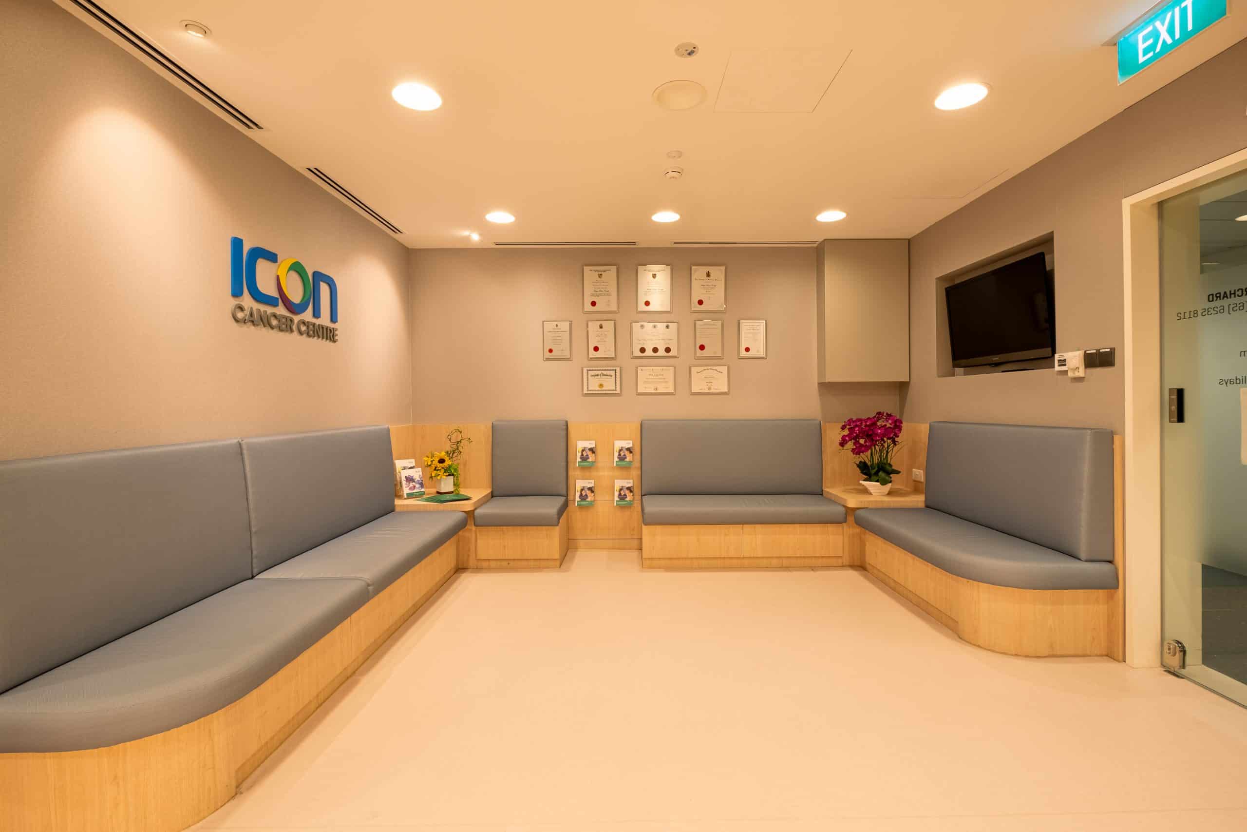 Icon Cancer Centre Mount Elizabeth Orchard waiting area