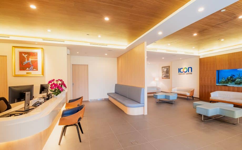 Icon Cancer Centre Farrer Park reception