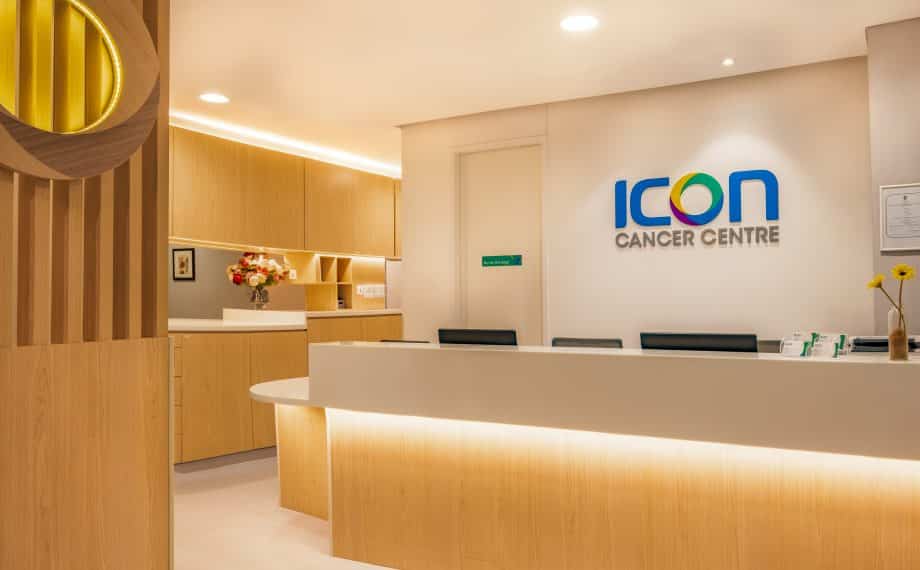 Icon Cancer Centre Gleneagles reception at treatment area