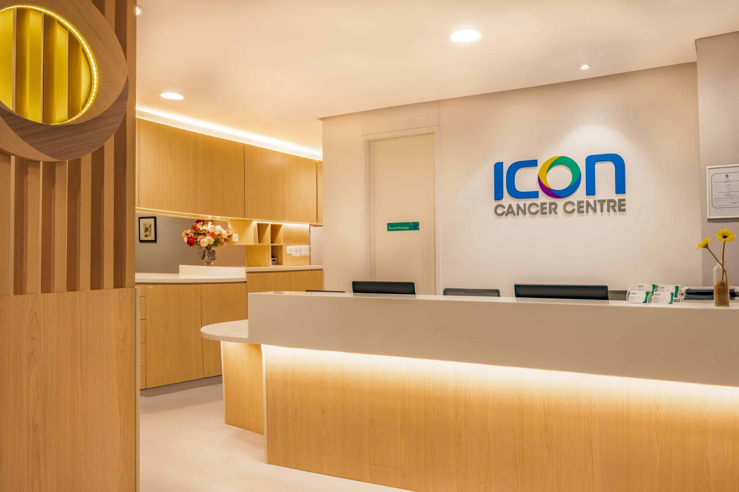 Icon Cancer Centre Gleneagles reception at treatment area