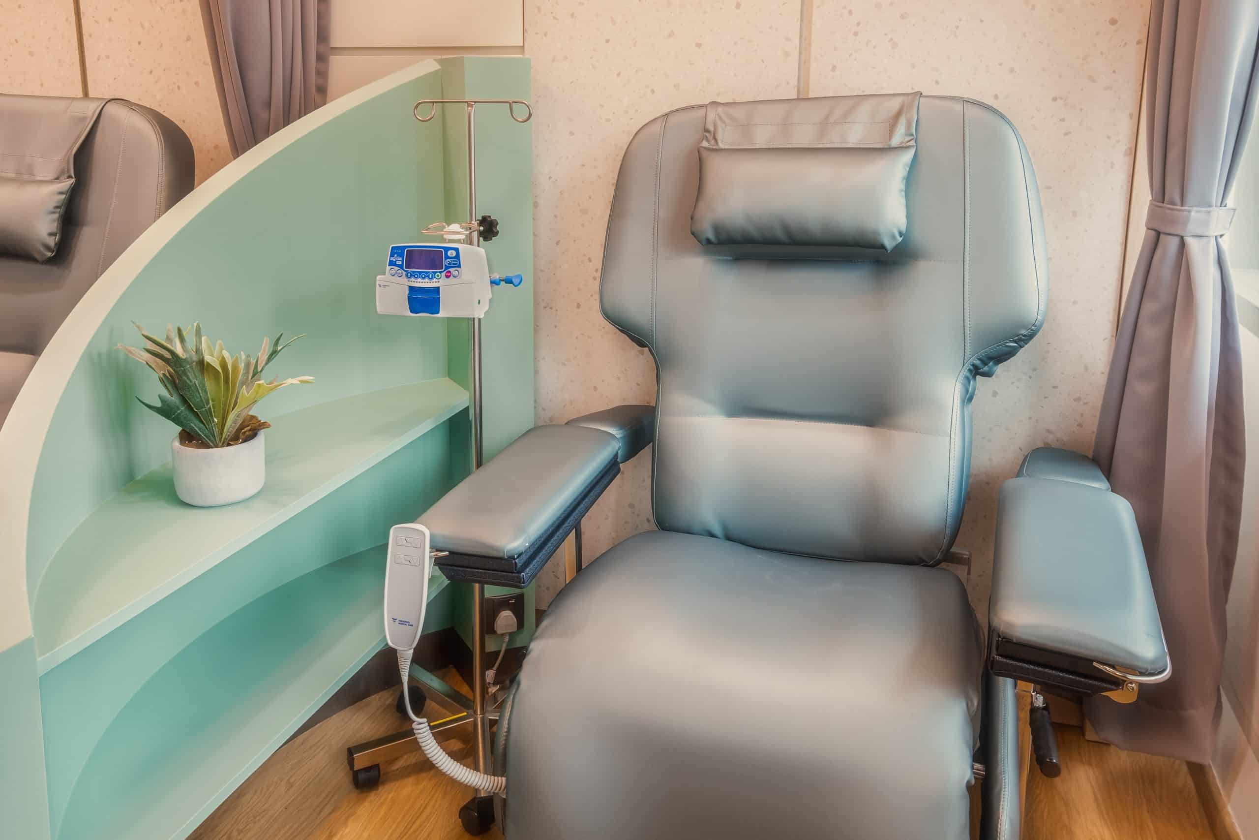 Icon Cancer Centre Mount Elizabeth Novena comfortable chemotherapy chair